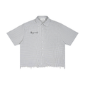 Originals Distress Plaid Boxy Shirt
