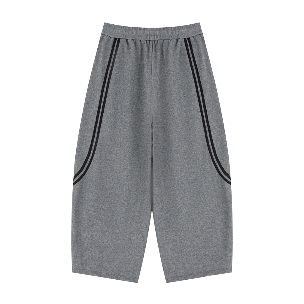 $ Wide Leg Piping Sweatpants