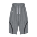 $ Wide Leg Piping Sweatpants