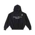 $ Frayed Enzyme Washed Fleece Hoodie