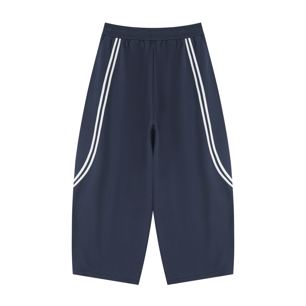 $ Wide Leg Piping Sweatpants