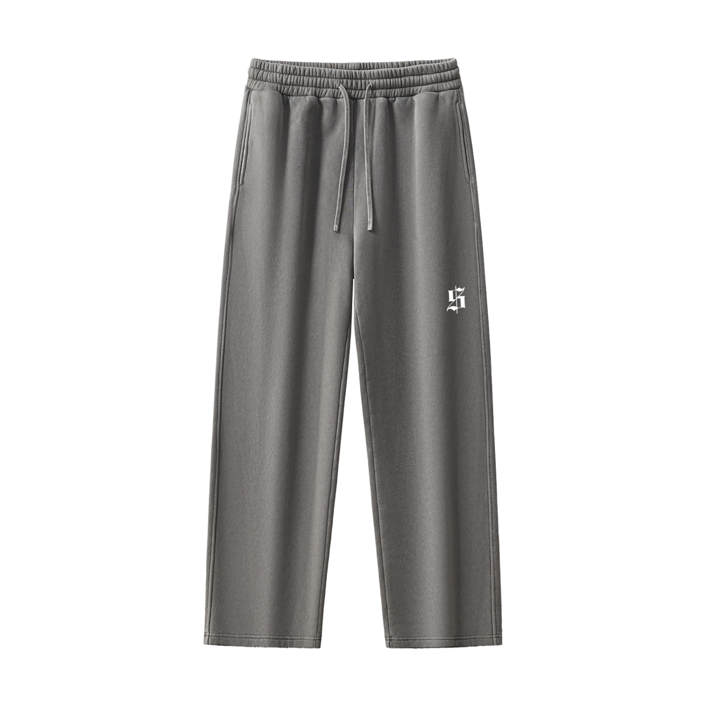 $ Frayed Enzyme Washed Fleece Sweatpants