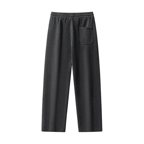 $ Frayed Enzyme Washed Fleece Sweatpants