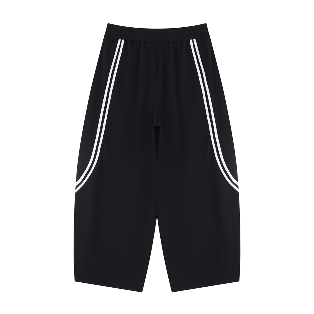 $ Wide Leg Piping Sweatpants